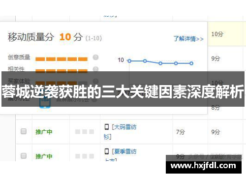 蓉城逆袭获胜的三大关键因素深度解析